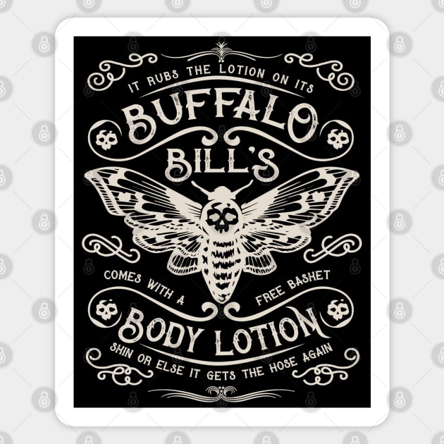 Buffalo Bill's Body Lotion Label Sticker by Alema Art